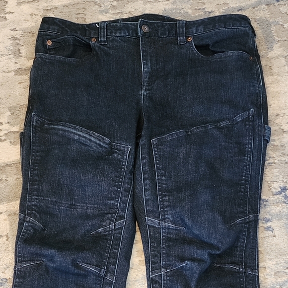 Duluth Trading Double Chapped work denim skinny leg darkwash Jeans. Size 12. - Picture 16 of 16